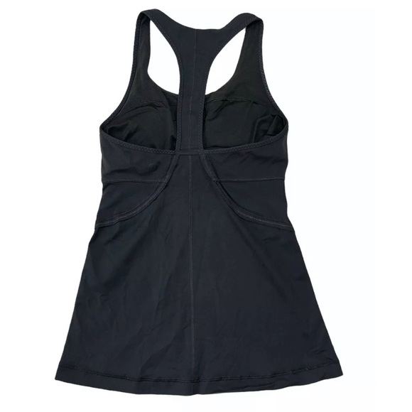 Lululemon Power Up T-Back Black Tank Top Athletic Workout Shirt Size 6 Womens - Picture 2 of 14